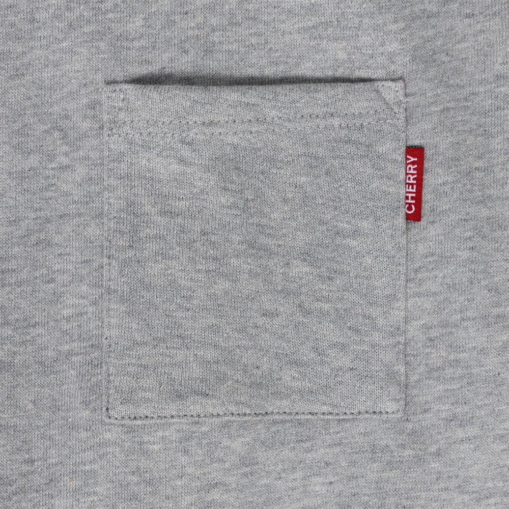 BRAND NEW Cherry LA Midweight Quarter Zip Polo Pullover (Heather Grey) - Picture 4 of 8